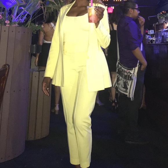 BCBG MAXAZRIA YELLOW TWO PIECE SUIT - Picture 2 of 4